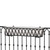 Arch Tapered Railing Planter with white liner