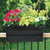 Black Countryside Railing Planter