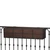 Simple Elegance Railing Planter on  a rail with oil rubbed liner