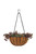 XXL Hanging Basket with Coco Liner planted on white background XXL Hanging Basket with Coco Liner planted on white background