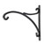 Black Powder-coated Helena Hanging Basket Bracket
