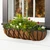 Arch Window Basket with natural flowers on windowsill