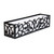 French Quarter Cast Aluminum Window Box with white PVC liner