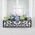 French Quarter Cast Aluminum Window Box with white pvc liner mounted under a window