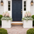2 Laguna Planters flanking a front door