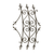 33"x 50" Ellicott Wrought Iron Exterior Accent in bronze tone on white background