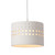 Fossetta Ceramic Round Pendant on white background