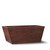 Tapered madera planter shown in filbert Tapered madera planter shown in filbert
