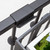 Brackets for flat metal railings