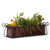 Side angle of Heatherbrook Window Box with fall foliage