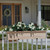 Newport Cedar Window Box on a wood railing with white flowers