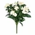 UV Outdoor Rated Artificial 15" Impatiens Bush in white/cream