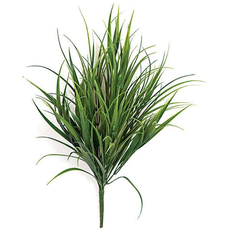 Outdoor UV Rated 18" Grass Bush on white background
