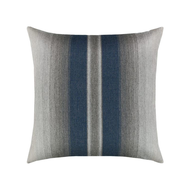 Ombre Outdoor Rated Decorative 20x20 Pillow in Indigo