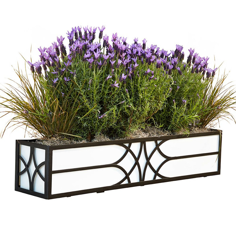 Falling Water Window Box with lavender planted