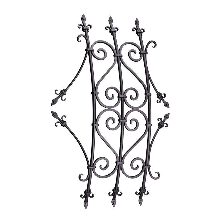 33"x 50" Ellicott Wrought Iron Exterior Accent