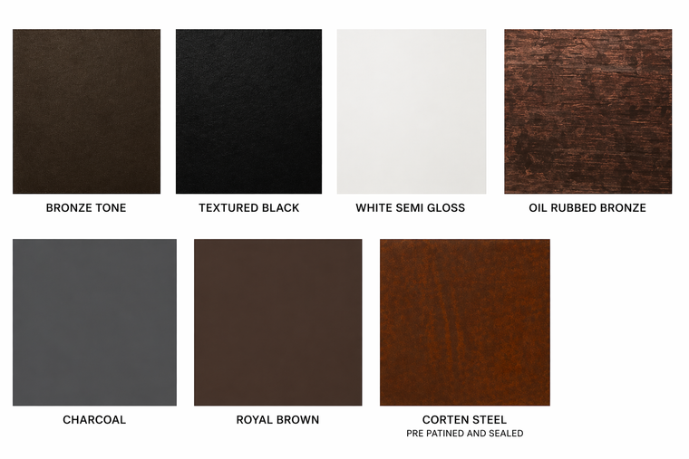 Powder Coat colors for metal products