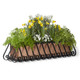 European Powder Coated Steel Window Box with Liner- 7 Sizes