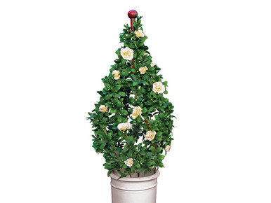Azalea Swirl Exterior Rated UV Fade Resistant Topiary