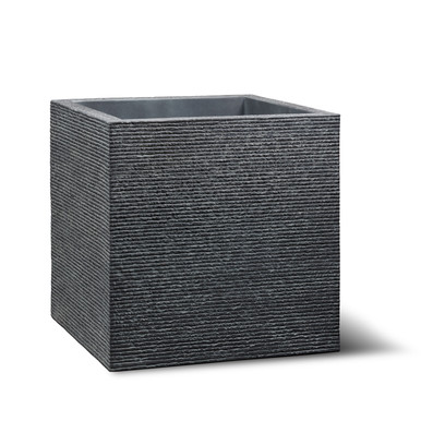 Strato Square and Rectangle Fiberstone Planter - 2 Hand Finishes Available
