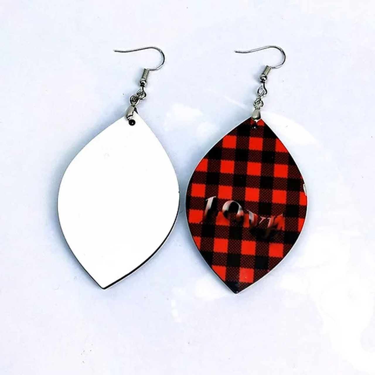 Teardrop MDF Sublimation Earrings Large