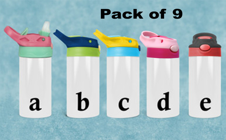 12oz. Straight Flip Top Sippy Cup - Pack of 9 ($7.00 per Tumbler)