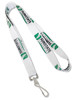 3/4" Wide - Economy Flat Polyester Screen-Printed Lanyard