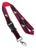 1" Wide Double-Layered Woven-In Lanyard