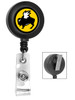 Round Badge Reel w/ Swivel Clip - Full Color Print