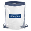 Clear Vinyl Stadium Drawstring Bag - 13" W x 16" H