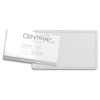Brushed Aluminum Slip-In Pocket Luggage Bag Tag (Full Color)
