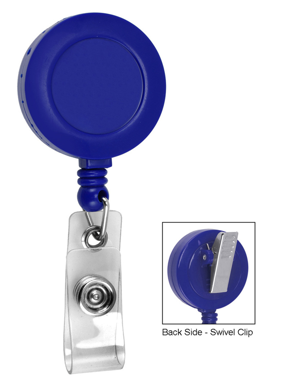 Butterfly Blue - Retractable Badge Reel With Swivel Clip and Extra-Long 34  inch cord - Badge Holder