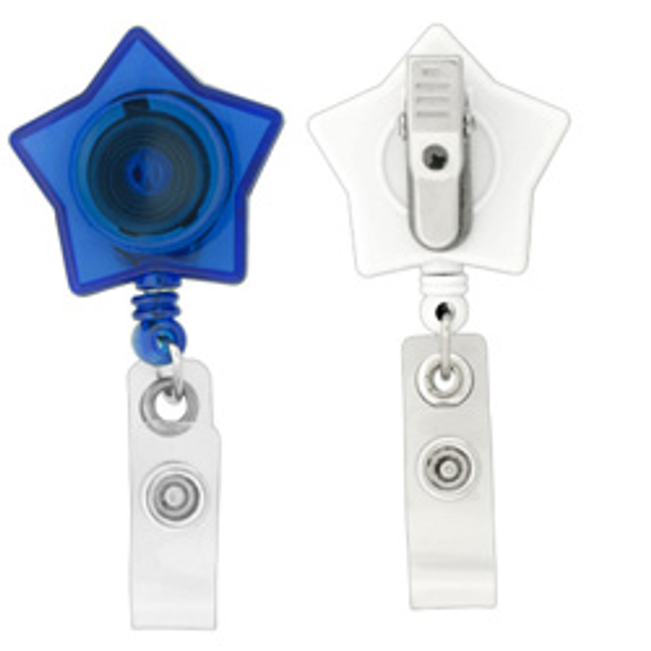 Plain Star Badge Reel with PVC Strap & Swivel Alligator Clip - Kenny  Products