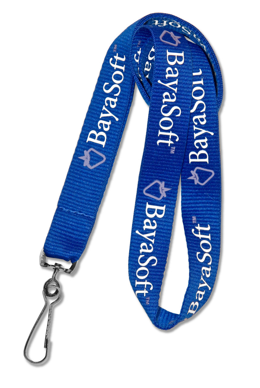 Personalised Fluorescent Printed Lanyard - Custom Print Your Own Text Or Logo