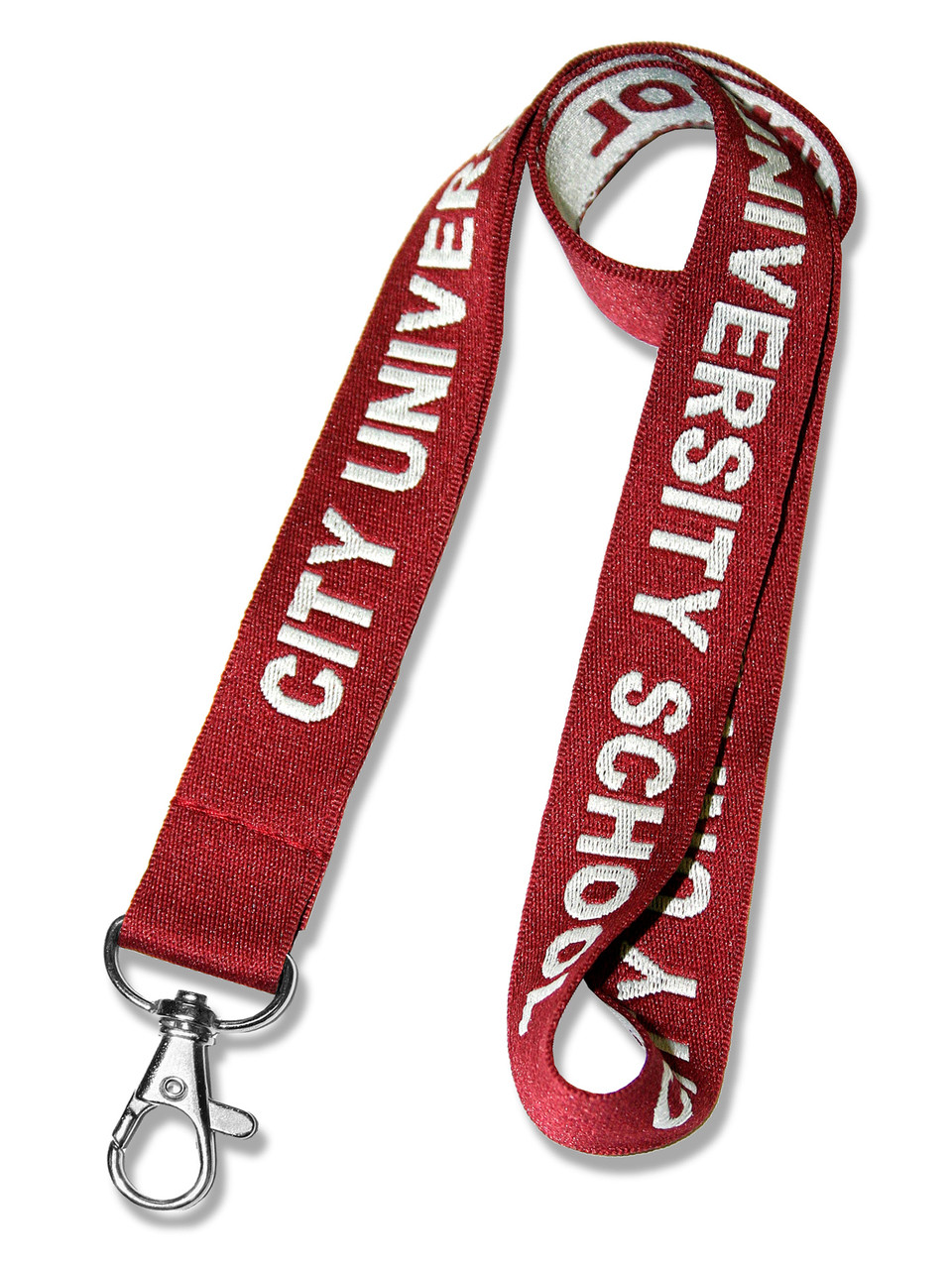Promotional Customized Double Clip Full Color Polyester Lanyard w/ Custom Logo