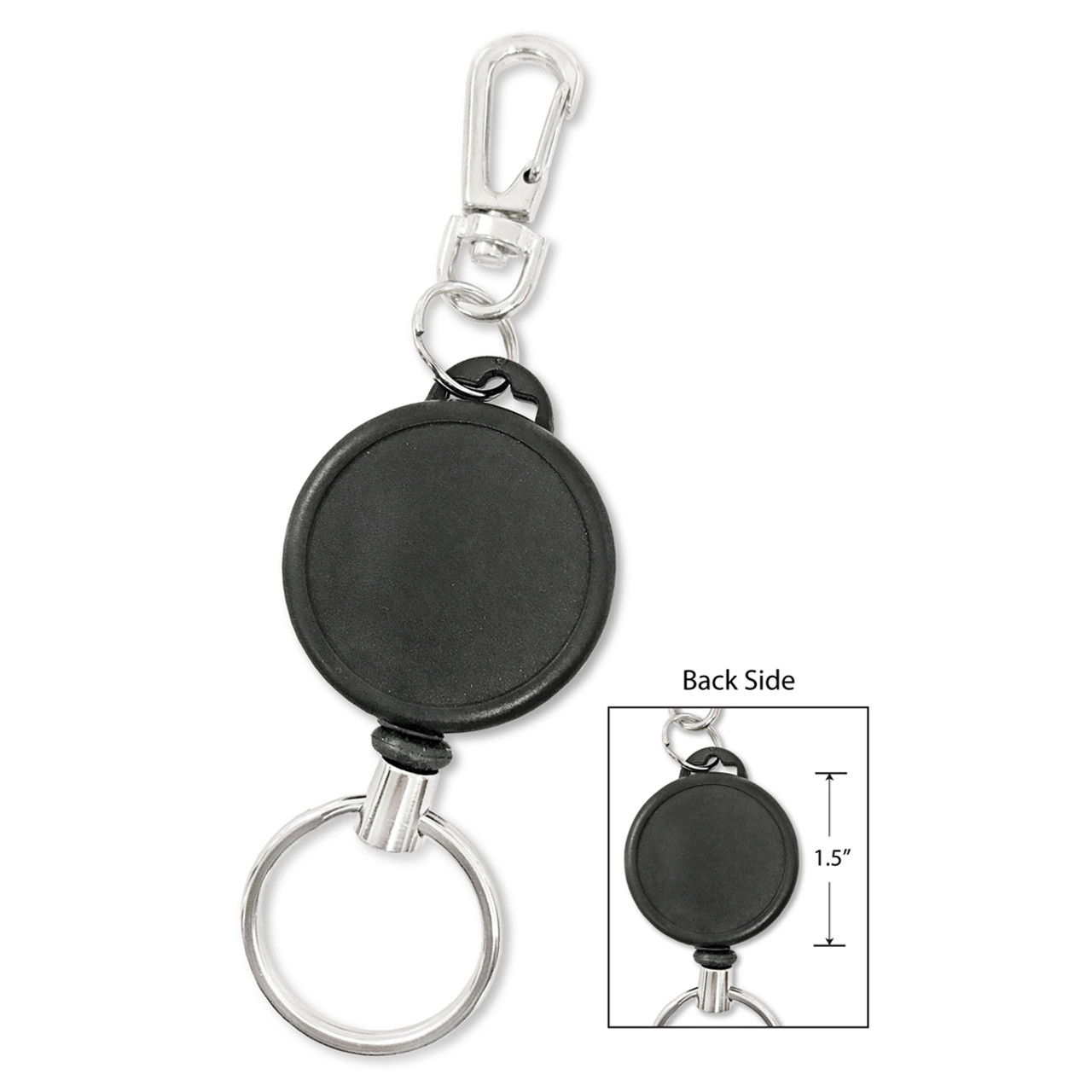 Premium Heavy Duty ID Badge Reel with Metal Wire - PLAIN - Kenny Products