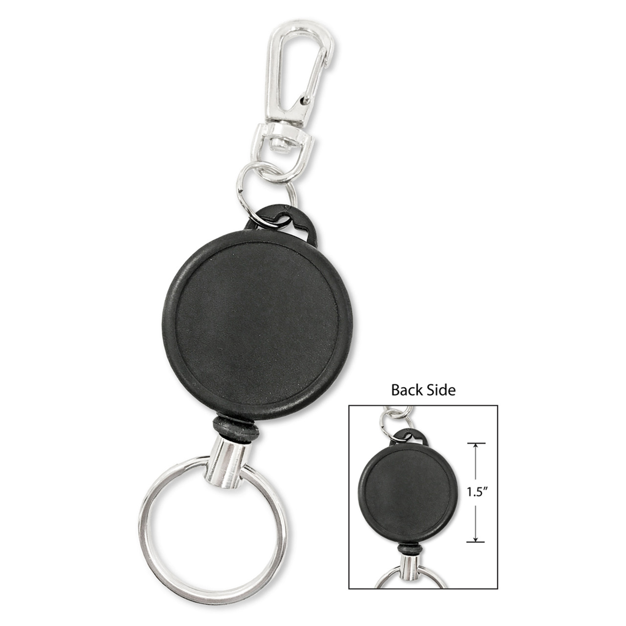 Premium Heavy Duty ID Badge Reel with Metal Wire - PLAIN - Kenny