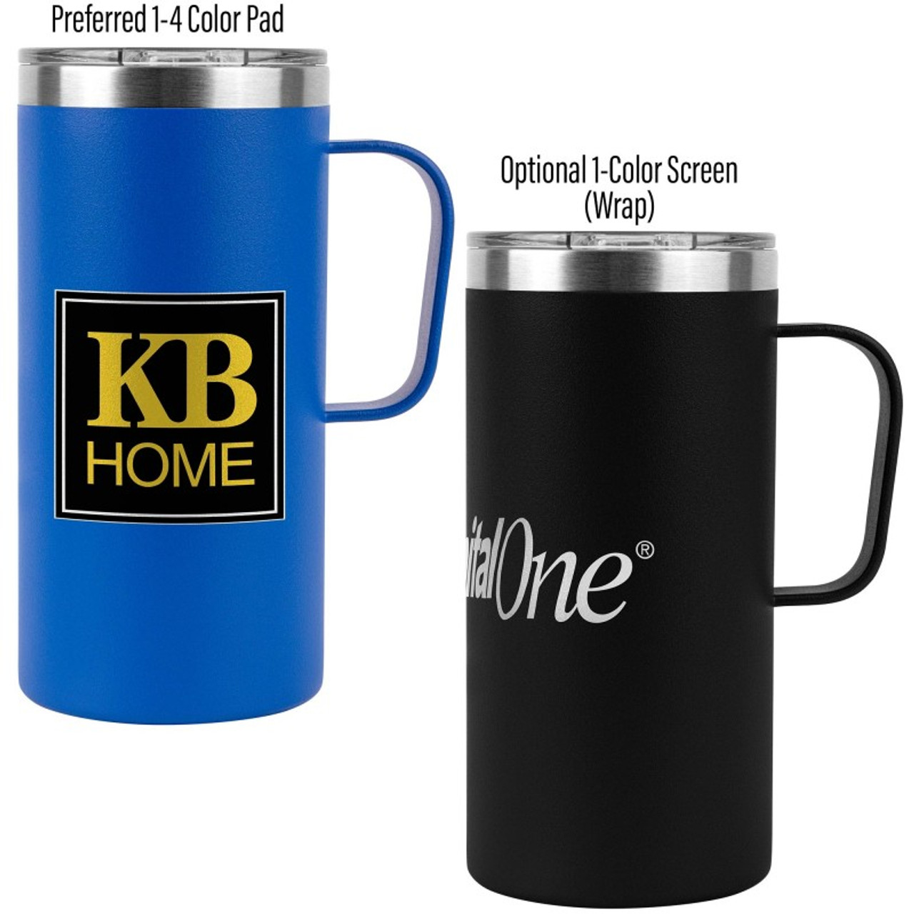 12 oz. Vacuum Insulated Coffee Mug with Handle in Individ