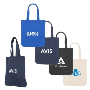 Cotton tote bags printed with company logos