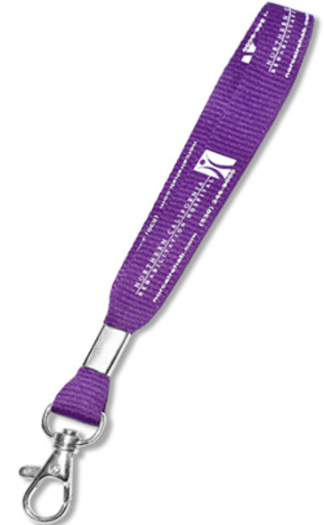 5/8" Wide Screen-Printed KEYCHAIN Lanyard