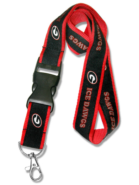 1" Wide Double-Layered Woven-In Lanyard