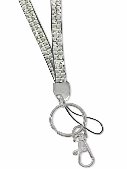 Rhinestone Lanyard - SILVER