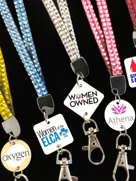 Custom Printed Rhinestone Lanyards