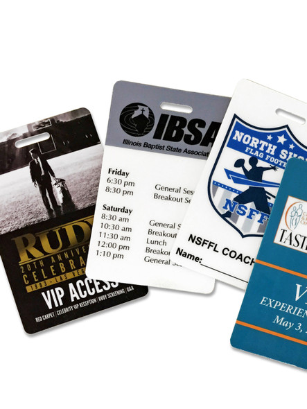 Event Badge Credential Cards, Full Color - 3.375" x 2.125"