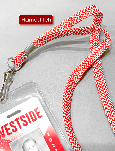 Stylish Dual Tone Flat Custom Shoelace Lanyard ~ Perfect for Schools!