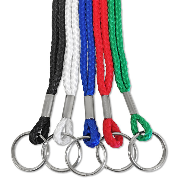 1/4" Round Lanyard with Split Ring