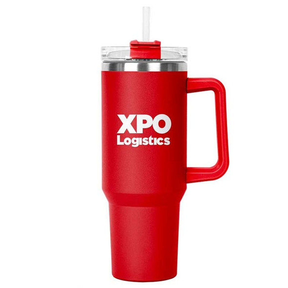 Trumbull Dual Wall No-Spill Vacuum Mug with Straw 27 oz. - Kenny