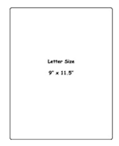 Letter size Laminating Pouch 5 MIL (Box of 100 pcs)