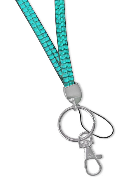 Rhinestone Lanyard - TEAL