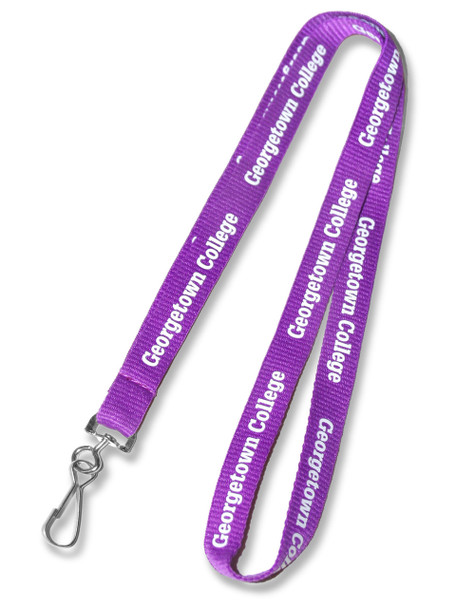 Custom Polyester Lanyards, Blue, Kennyproducts.com